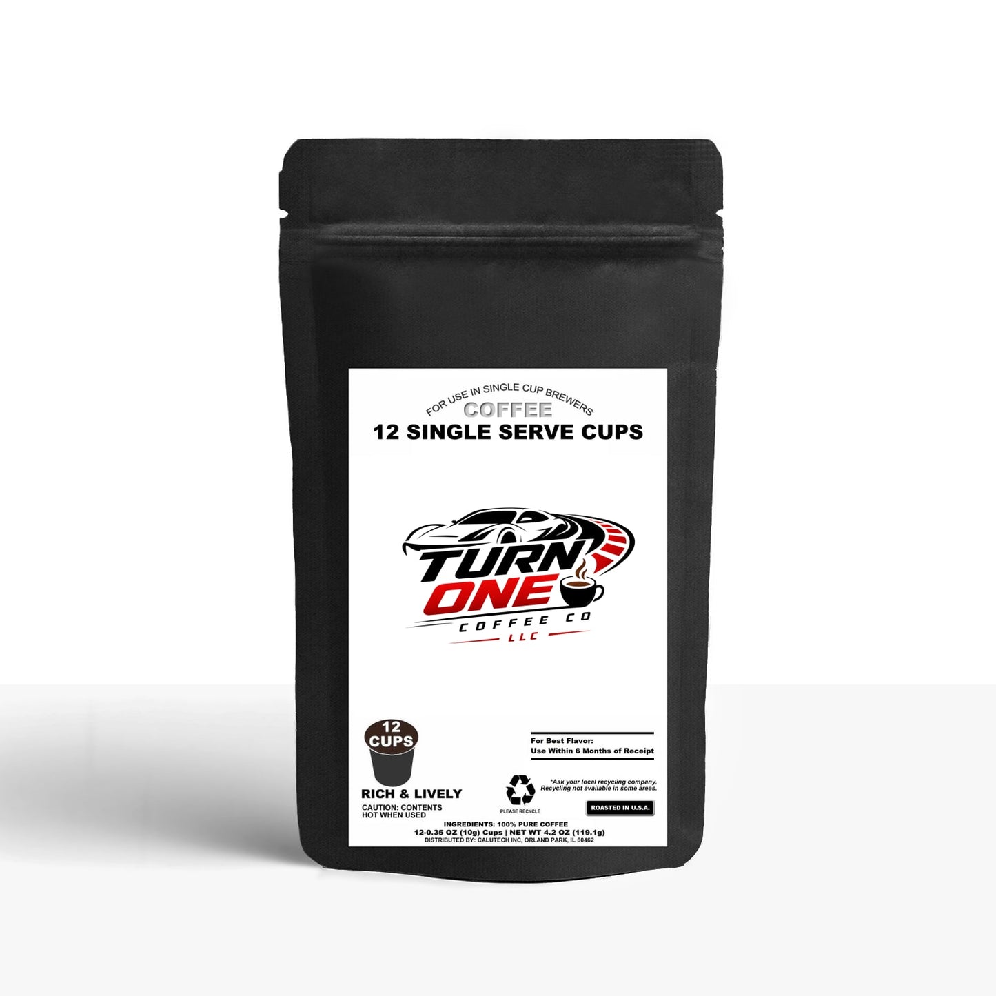 12 Pack Single Serve Coffee Capsules